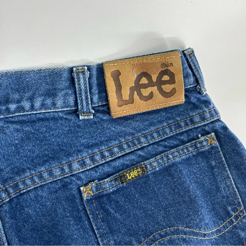 Vintage‎ Lee Jeans Mens 38x32 Blue Dark 200-0189 Western 80s Union Made Straight